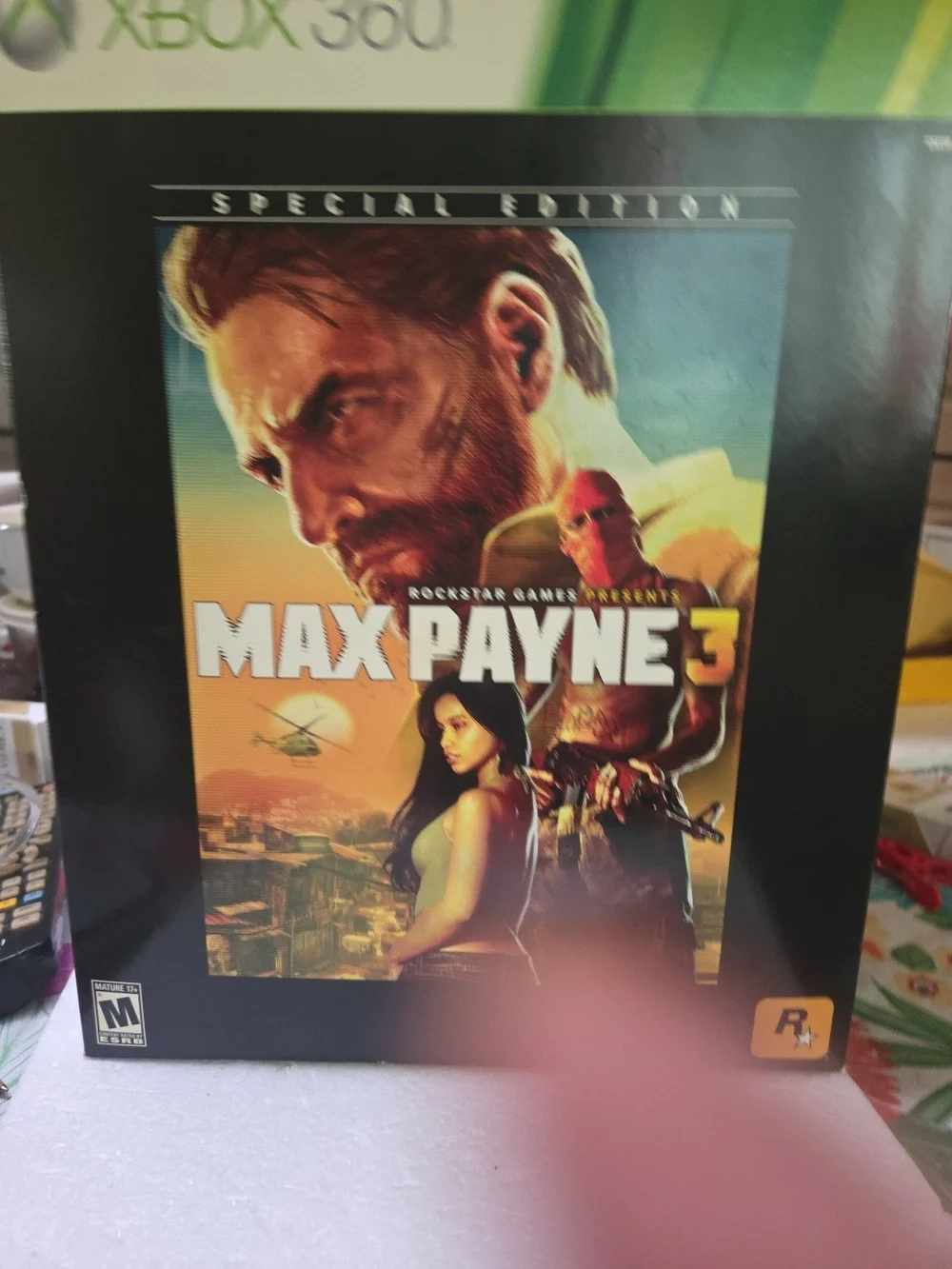 Microsoft Max Payne 3 Special Edition - Black & Orange Cover Art